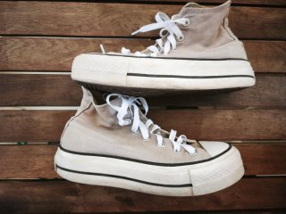 Converse Bota Plataforma Talla 37 Beige