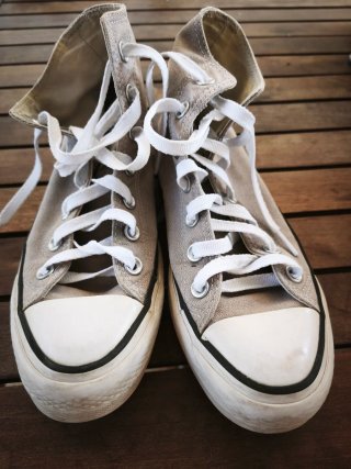 Converse Bota Plataforma Talla 37 Beige