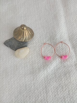 Pendientes Aro Rosas