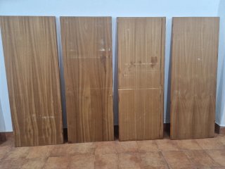 Puertas de madera para armario empotrado