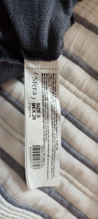 Jersey Gris Mafalda. Talla S