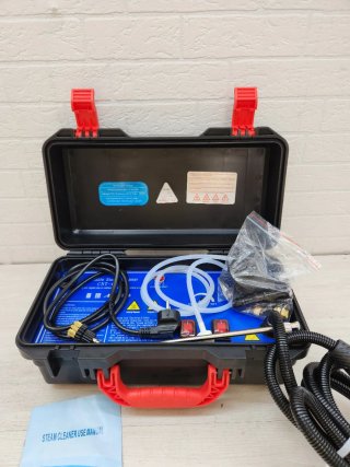 Limpiador a vapor portátil con accesorios