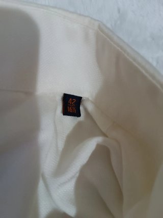 Camisa blanca hombre talla grande.