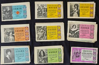 LOTE 115 DÉCIMOS LOTERÍA NACIONAL 1960
