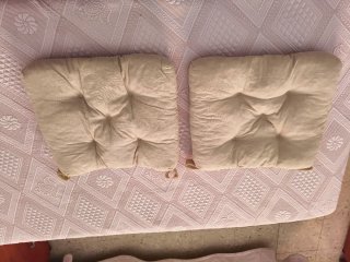 Cojines de silla beige (6 unidades)  4 € cada uno