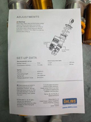 Amortiguador Yamaha N MAX (2015-2019) Ohlins