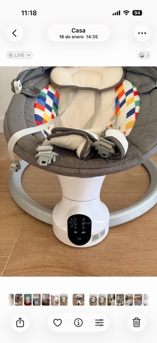 Hamaca Mecedora Bebé. Muy Poco Uso, nueva.