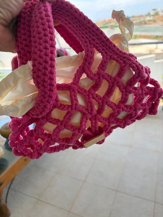 Bolso de mano Guess rosa