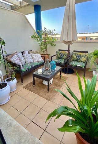 Conjunto Muebles Exterior, 2 sillones mas sofá
