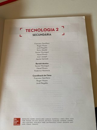 Tecnologia 2, Secundària