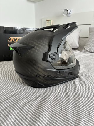 Casco Klim Krios Pro Carbono Talla M + Cardo 4X
