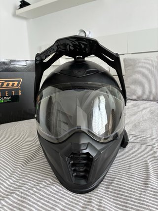 Casco Klim Krios Pro Carbono Talla M + Cardo 4X