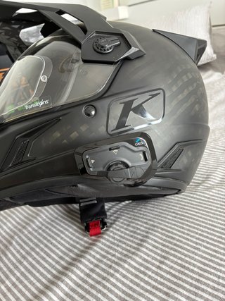 Casco Klim Krios Pro Carbono Talla M + Cardo 4X