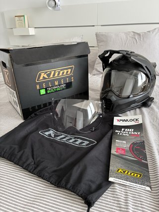 Casco Klim Krios Pro Carbono Talla M + Cardo 4X