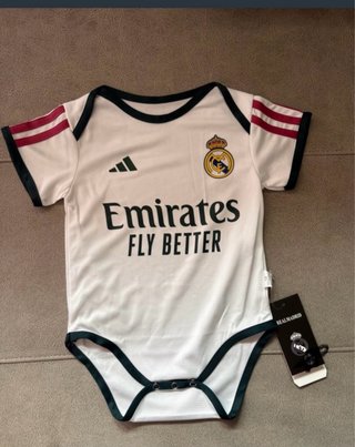 Body Bebé Real Madrid Adidas Blanco