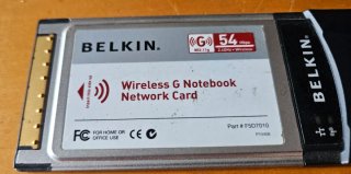 Tarjeta Red WiFi Belkin PCMCIA 54 Mbps