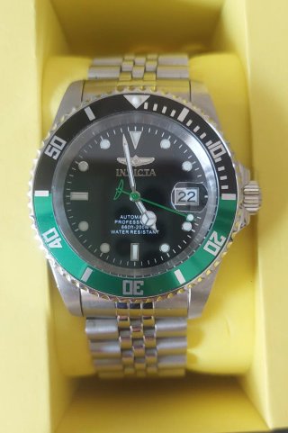 Invicta Pro Diver Reloj Automático Negro/Verde