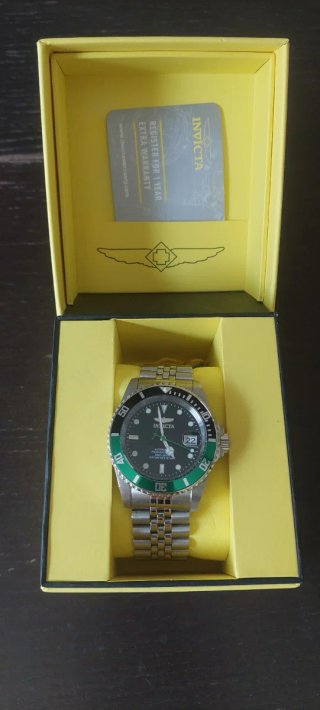 Invicta Pro Diver Reloj Automático Negro/Verde