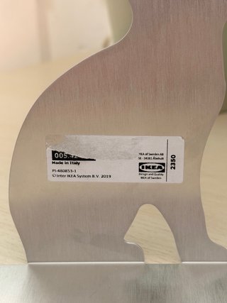 Sujetalibros gato IKEA