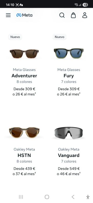 Ray-Ban Meta(Gen 2) y oakley