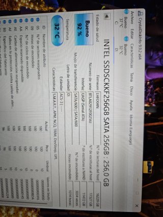 Disco Duro SSD M.2 Intel 256GB