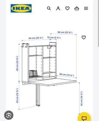 Escritorio plegable Norberg Ikea