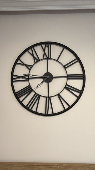 Reloj de Pared Grande Negro 70x70