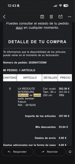 Pack 3 Alfombras Pasillo Bereber La Redoute