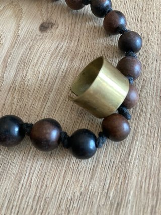 Collar Cuentas Madera