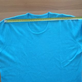 Maglione lana azzurro donna