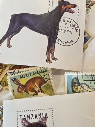Lote de sellos de animales