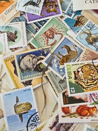 Lote de sellos de animales