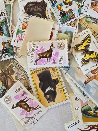 Lote de sellos de animales