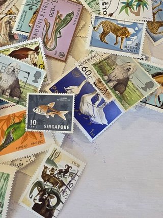 Lote de sellos de animales