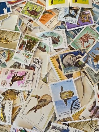 Lote de sellos de animales