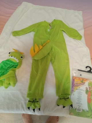 Disfraz infantil dinosaurio peluche