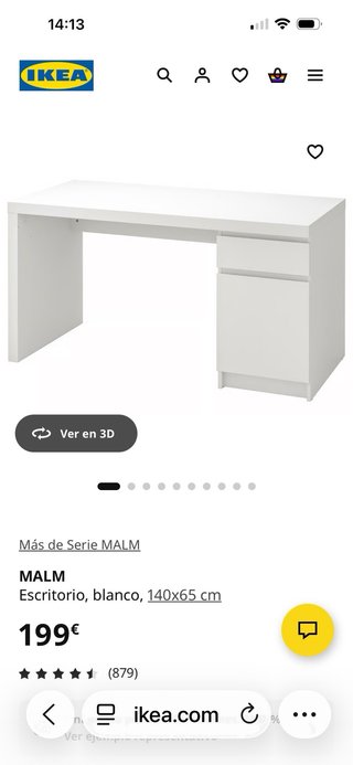 Escritorio Ikea Roble Claro