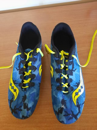 Zapatillas de clavos Saucony azules