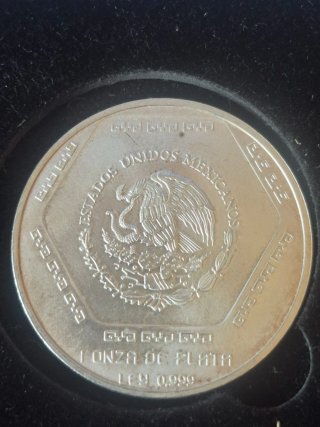 Moneda 1 Onza Plata 1994 México