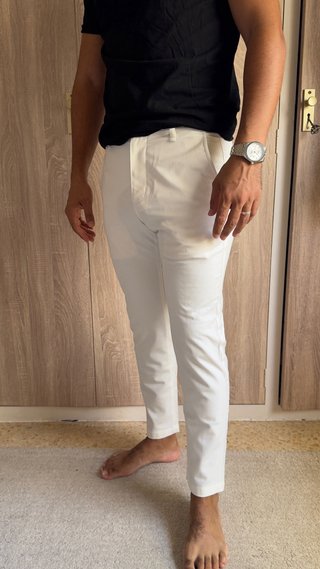 Pantalón Zara Blanco Talla 38