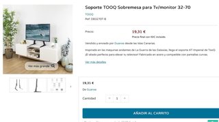 Soporte TV Mesa 32-70 casi sin uso