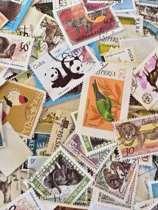 Lote de sellos de animales y perros