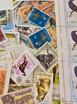 Lote de sellos de animales y perros