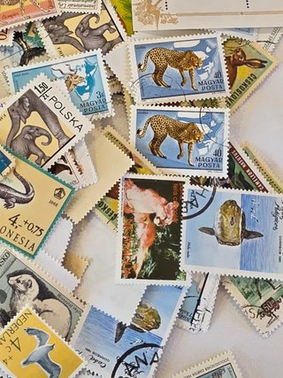 Lote de sellos de animales y perros