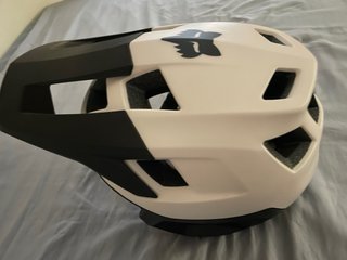Casco MTB Fox Dropframe Negro/Blanco Talla L