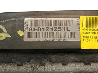 RADIADOR AGUA AUDI A4 BERLINA (8E) BLB 8E0121251L