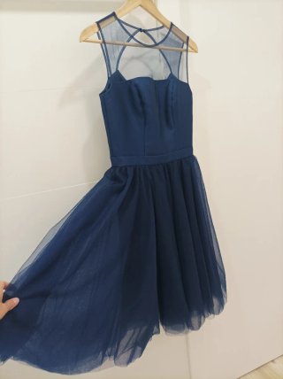 Vestido de fiesta azul