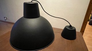 Lámpara de techo negra Ikea SKURUP