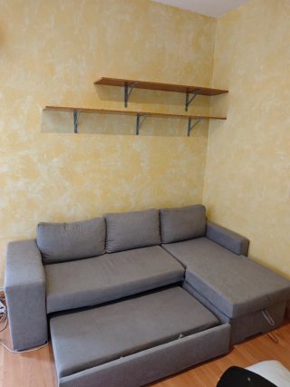 SOFA CHAISELONGUE CAMA GRIS