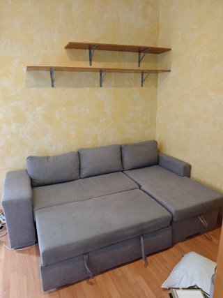 SOFA CHAISELONGUE CAMA GRIS